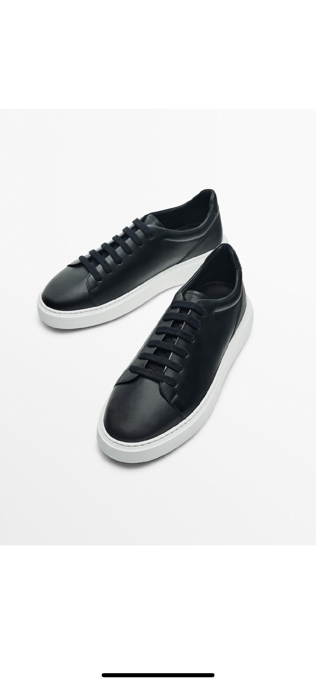 Sneakers bleu nuit MASSIMO DUTTI